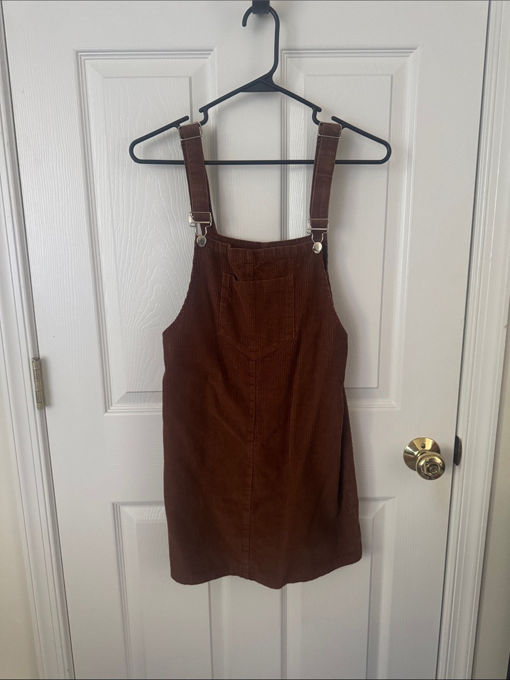 Brown Corduroy Pinafore Dress